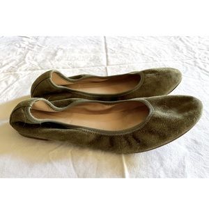 J Crew Italian Suede Ballet Flats
